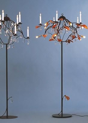 traditional floor lamp (crystal) JAHRESZEITEN by Michael TOPOR ANTHOLOGIE QUARTETT