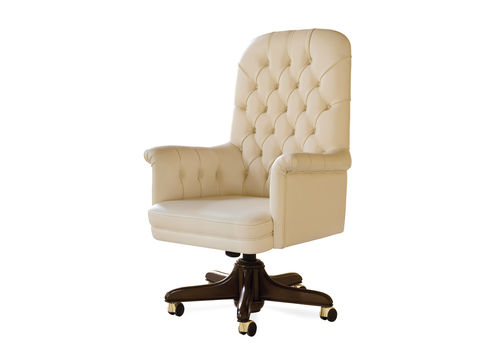 traditional leather office armchair DOCTOR BERTO SALOTTI