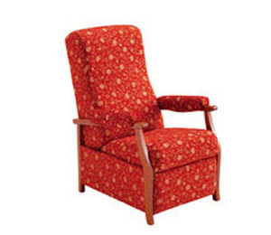 traditional leather recliner armchair DOVER  INVACARE