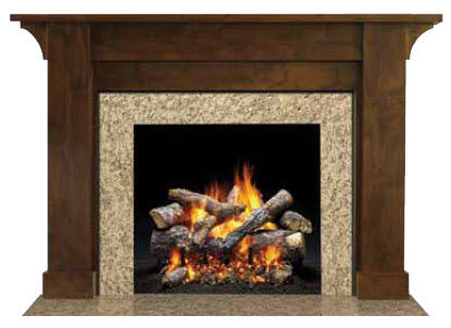 traditional mantel for fireplace (wood) PARSONS QUADRA-FIRE