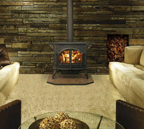 traditional wood-burning stove (cast iron) ISLE ROYAL QUADRA-FIRE