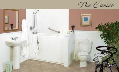 walk-in bath-tub for the disabled THE CAMEO Seabridge BATHING