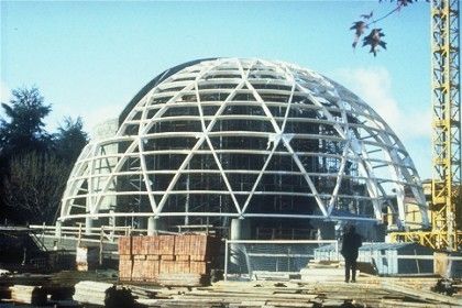 wooden dome tensile structure CHURCH IN VARESE Haring Engineering Ltd 