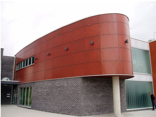 wooden facade cladding WOODBARDAGE OKOUME ALLIN