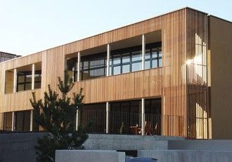 wooden facade cladding PIC, ALLSCHWIL Haring Engineering Ltd 