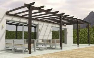 wooden pergola PERGMIN VIMALTO