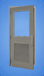 Aluminium entrance door window pane 25FD YKK AP