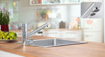 Commercial kitchen single handle mixer tap with circuit for purified water WD 3010 Brita