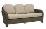 Contemporary garden sofa in resin wicker SUMMIT BROWN JORDAN