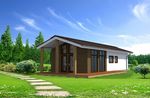 Contemporary prefab house (wood framing) AB 77  ABSOLUT-BOIS