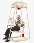 Design garden rocking armchair LOW-TECH FACTORY by Chris Kabel & Thomas Kral Droog