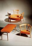 Kids table and chairs set (unisex) KINDERMOBEL by Ginbande Design ANTHOLOGIE QUARTETT
