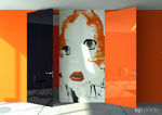Laquered flush swing door ANDY WARHOL ep-porte