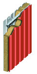 trapezoidal profiled sheet metal facade cladding ELITE SYSTEM 52  Euroclad Ltd