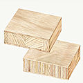 3-ply blockboard (lightweight wood panel, Class E1) - STAB|STAE GABON OR SIMILAR 3-PLY