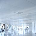 acoustic suspended ceiling / in metal - 150