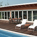 Aluminium patio door / wood / sliding / folding - LIBR'A