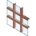 aluminum and glass curtain wall - 5900 (T)