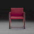 armchair with casters / contemporary / bridge - GIULIETTA by Tobia Scarpa