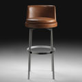 bar chairs / contemporary / leather / for home use - FEEL GOOD by Antonio Citterio
