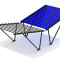 carport with integrated photovoltaic panel - CS-M