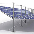 carport with integrated photovoltaic panel - TS