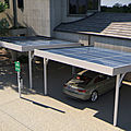 carport with integrated photovoltaic panels - DOUBLE SIMPLE 3600 W