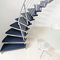 circular staircase / hanging / wood / metal - FUTURA
