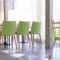 classic style chimney chairs / with armrest / restaurant - ARVO by Thomas Albrecht
