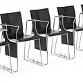classic style chimney chairs / connected - CHAIRIK 111by Erik Magnussen