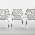 classic style chimney chairs / connected / stackable - CAPRICE by Marcello Ziliani