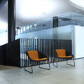 classic style chimney chairs / sled base / for public buildings - KOLA LOUNGE by Mikko Laakkonen