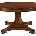 classic style table / round - RIVERHOUSE by Thomas O'Brien