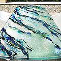 colored glass panel / pattern - OUTDOOR ART