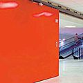 sliding door / glass / translucent / double - NATURA
