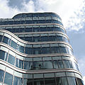 composite imitation facade cladding / fibreglass - AVIVA GUERSANT OFFICES by Cabinet Lobjoy et Bouvier