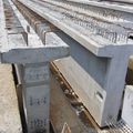 concrete beam / prestressed / T - JKR PRT