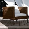 contemporary armchair / by Antonio Citterio / garden - CHARLES