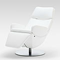 contemporary armchair / leather / tilting - 590 by Stefan Heiliger