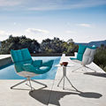 contemporary armchair / by Patricia Urquiola / garden - HUSK OUTDOOR