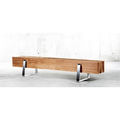contemporary bench / wood / solid - LONG BENCH