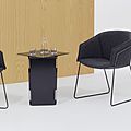 contemporary chairs / with armrest / sled base - HEM by PearsonLloyd