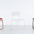contemporary chairs / with armrest / sled base - PLC by PearsonLloyd