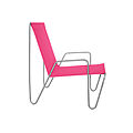 contemporary chairs / with armrest / sled base - BACHELOR