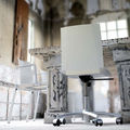 contemporary chairs / classic style chimney / with casters - TRIONIKE