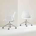 contemporary chairs / classic style chimney / with casters / upholstered - FLIGHT