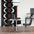 contemporary chairs / classic style chimney / sled base / stackable - COSMOS by Jeffrey Bernett