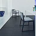 contemporary chairs / classic style chimney / sled base / wood - MARKER : 562 by Claudio Perin