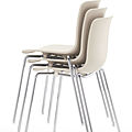contemporary chairs / classic style chimney / stackable / by Jasper Morrison - HAL : TUBE STACKABLE