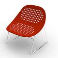 contemporary chairs / sled base - APTA by Pierluigi Cerri